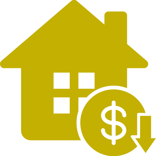 Down Payment noun-house-price-down-6682979 Gold.png